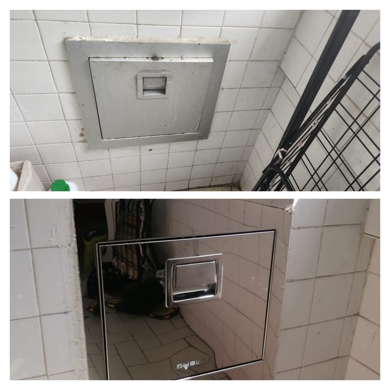 B&A 3 Supply And Replace New Rubbish Chute Door